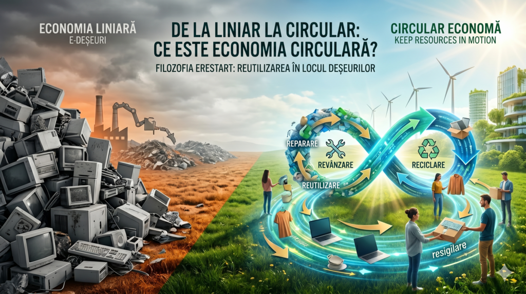 economie circulara vs economie liniara